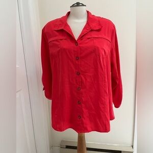 Haggar button down ladies blouse size X-LARGE